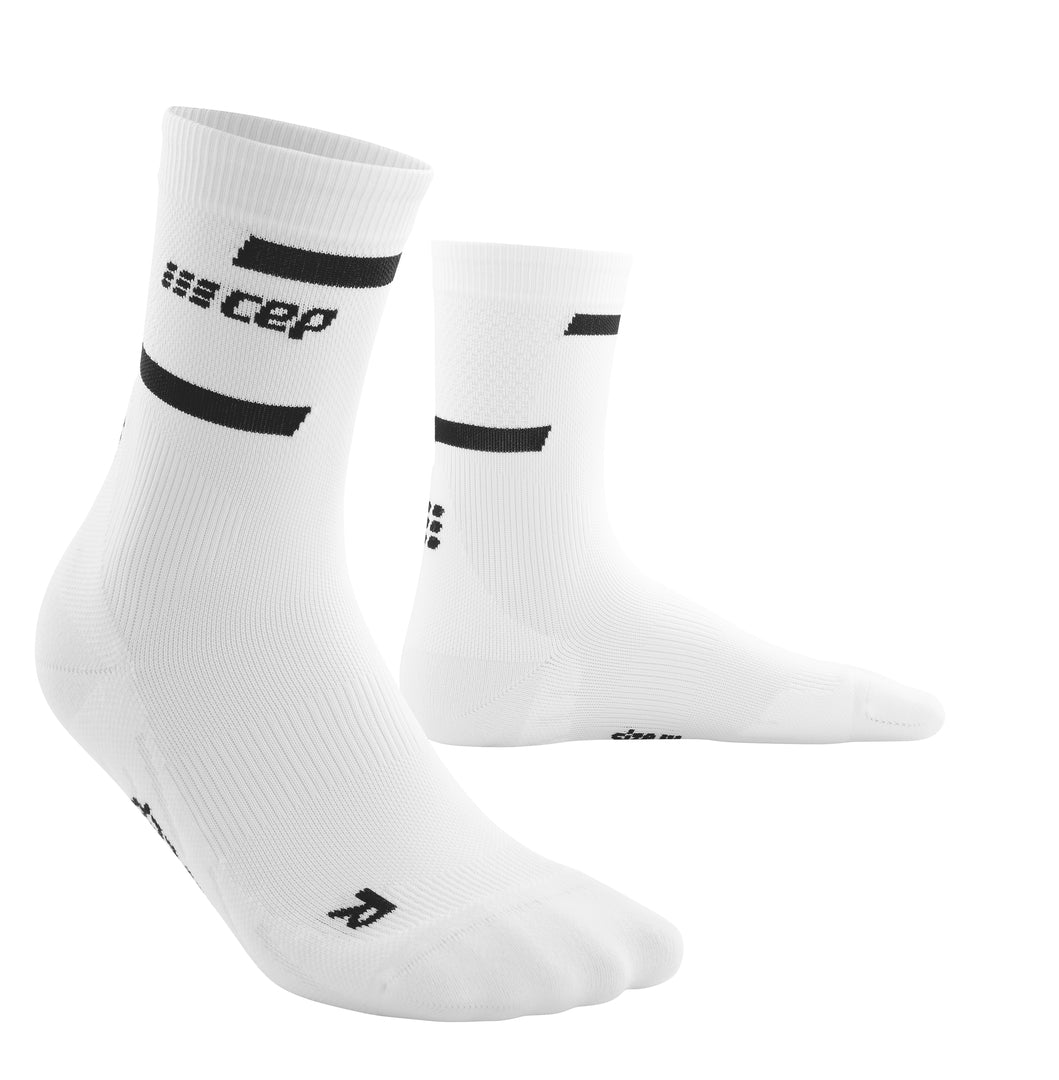 CEP Men's The Run Socks Mid-Cut V4 - White ( WP3C0R )