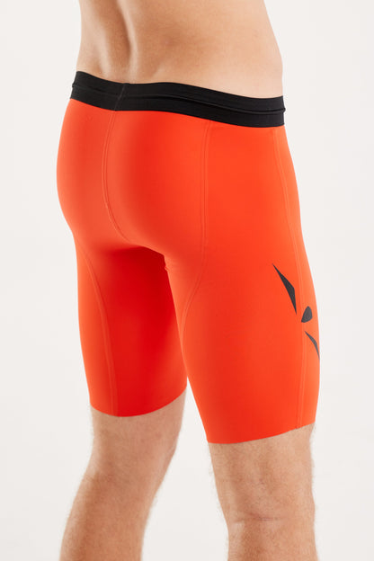 Uglow Men's Short Tight Muscle Support - Tangerine