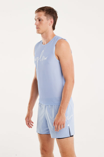 Uglow Men's Wide Top Tank Bubble Mesh AERO - Serenity
