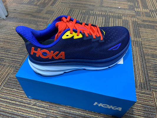 HOKA Men's Clifton 9 WIDE - Bellwether Blue/Dazzling Blue