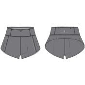 Ultimate Direction Women's Velum Short 2.5"- Gray