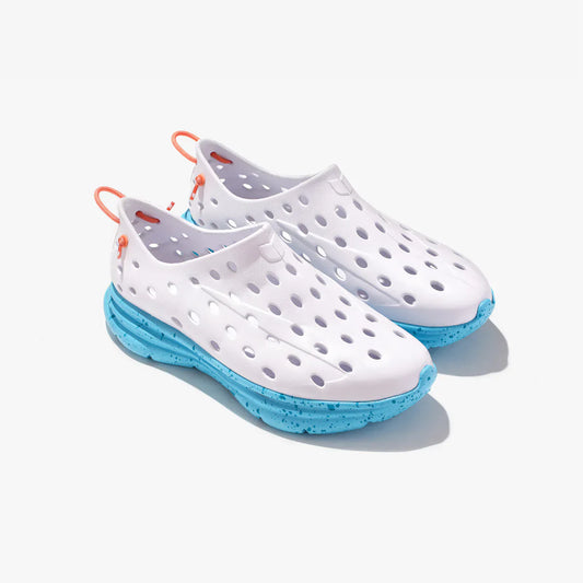 KANE Active Recovery Shoe - White / Pacific Speckle
