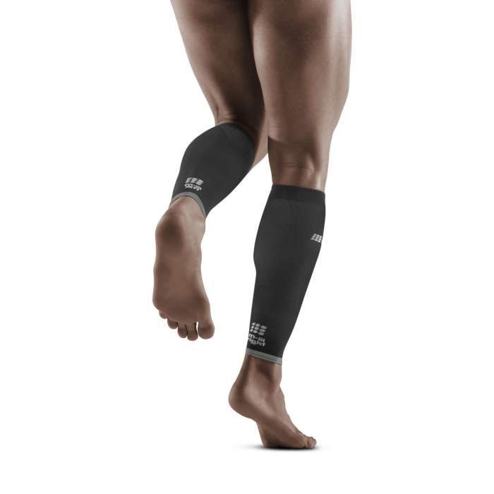 CEP Men's Ultralight PRO Calf Sleeves - Black/Light Grey