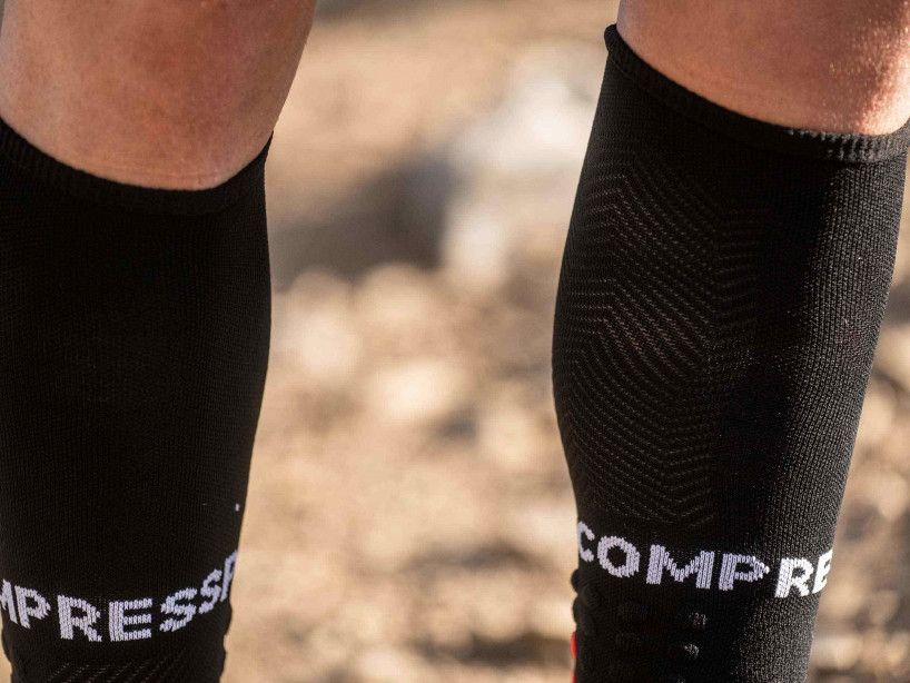 Compressport Unisex's Full Socks Run - Black