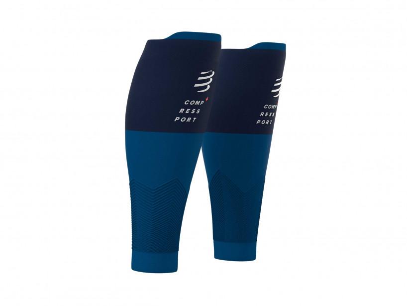 Products Compressport Unisex R2V2 Calf Sleeves - Blue