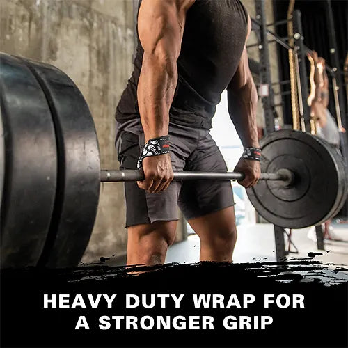 Harbinger Unisex's Padded Cotton Lifting Straps - Skull