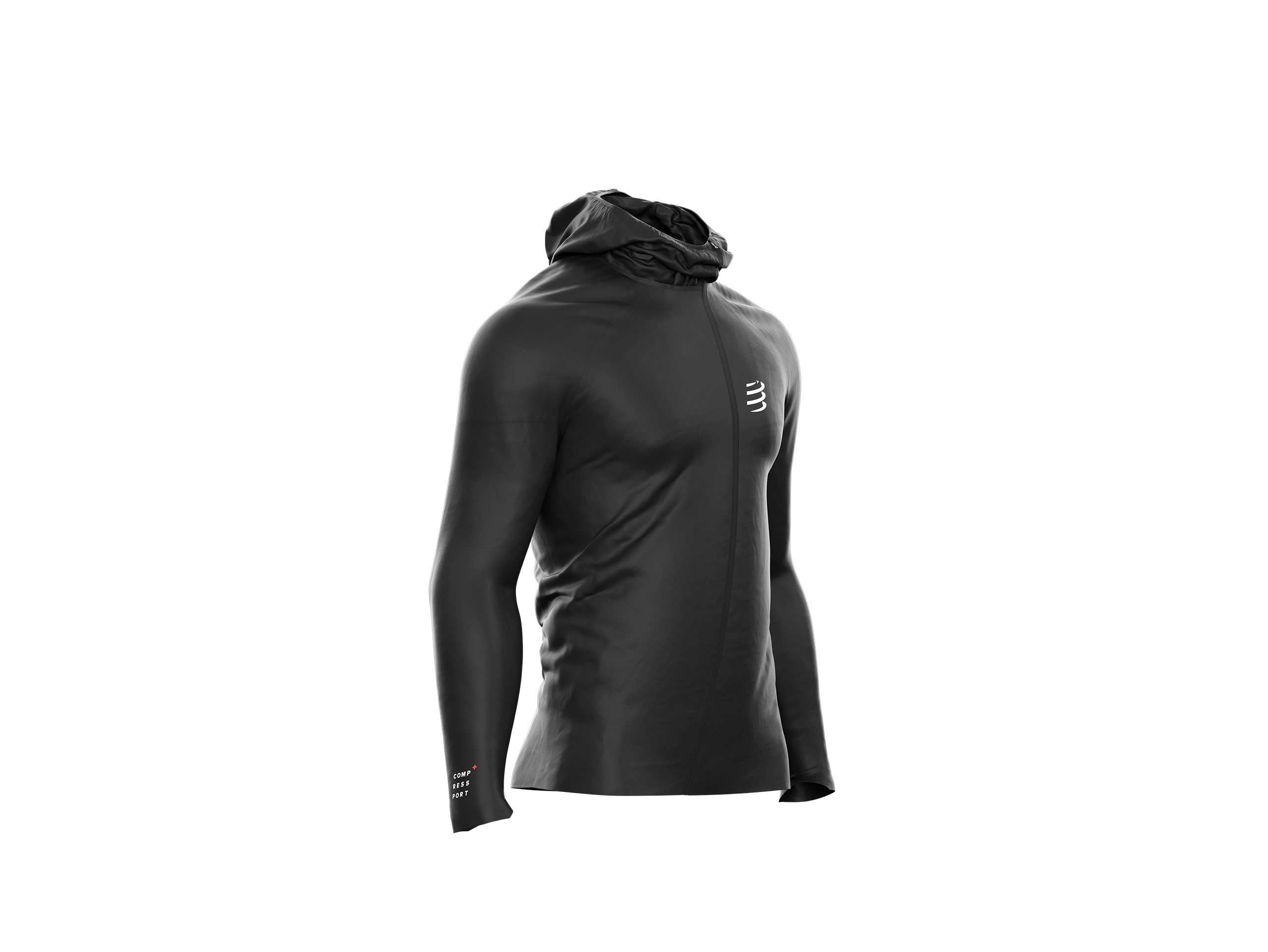Compressport Men's Hurricane Waterproof 10/10 Jacket - Black ( AM00009B )