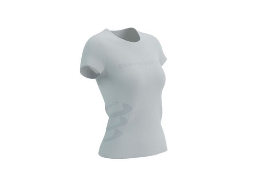 COMPRESSPORT Women's Logo SS Tshirt - White