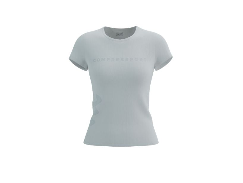COMPRESSPORT Women's Logo SS Tshirt - White
