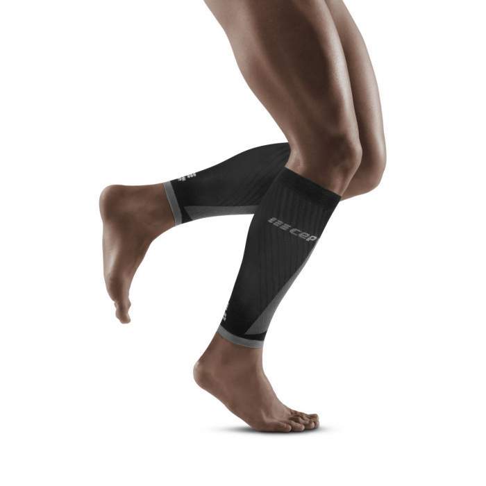 CEP Men's Ultralight PRO Calf Sleeves - Black/Light Grey