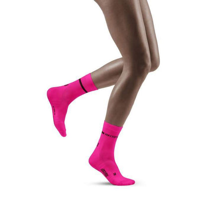 CEP Women's Compression Neon Mid Cut Socks WP2CCG