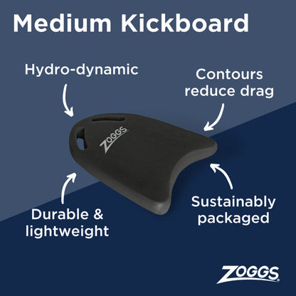 ZOGGS EVA Kick Board- Black - Medium