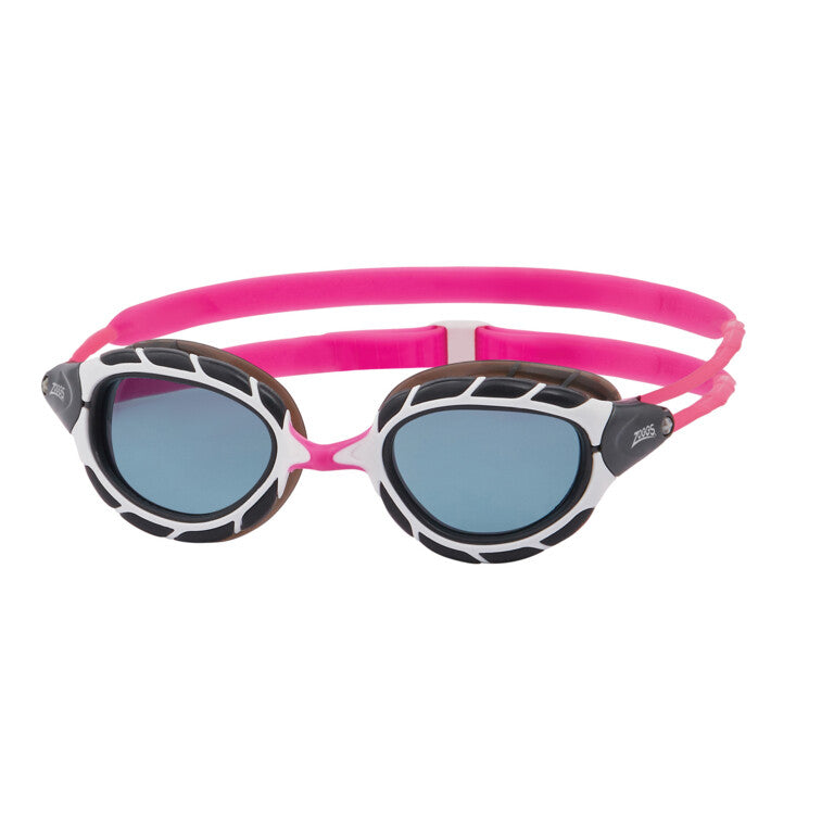 ZOGGS Predator - Pink/White - Tinted Smoke Lens - Smaller