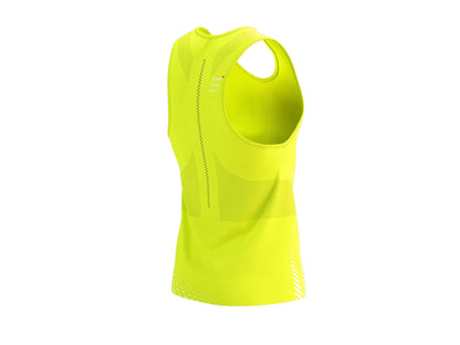 Compressport Men's Pro Racing Singlet - Evening Primrose/White