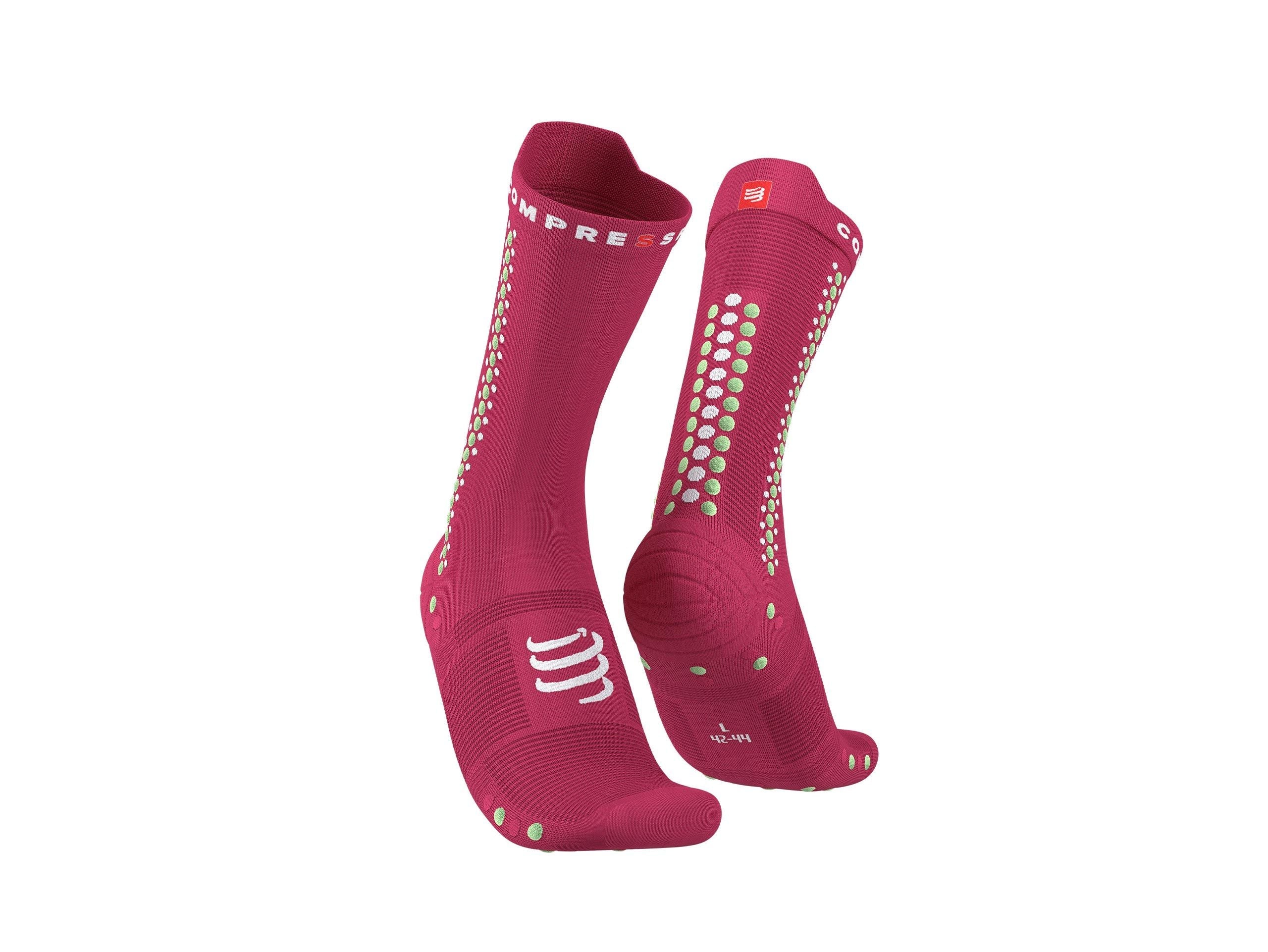 Compressport Unisex's Pro Racing Socks v4.0 Bike - Jazzy/Paradise Green