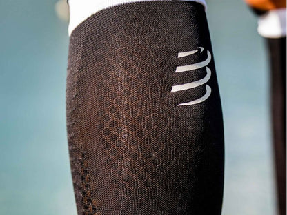 Compressport Unisex's R2 3.0 Calf Sleeve - Black/White