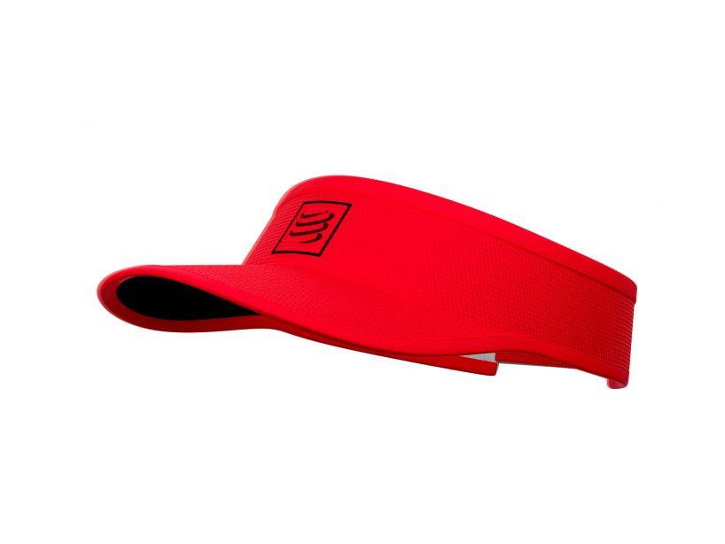 Compressport Unisex's Running Visor Red/Black - CU00054B_301_0TU