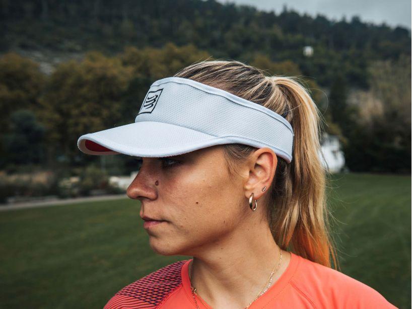 Compressport Unisex's Running Visor White - CU00054B_004_0TU
