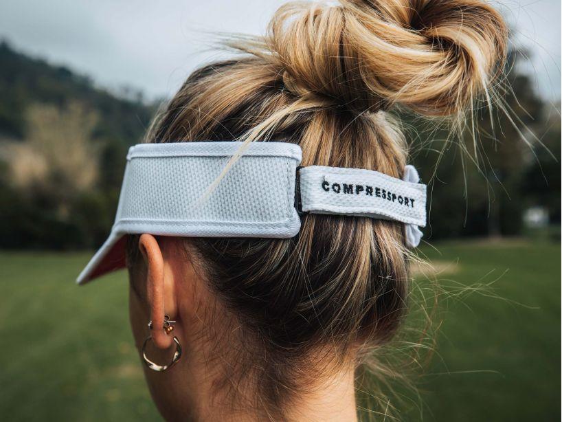 Compressport Unisex's Running Visor White - CU00054B_004_0TU