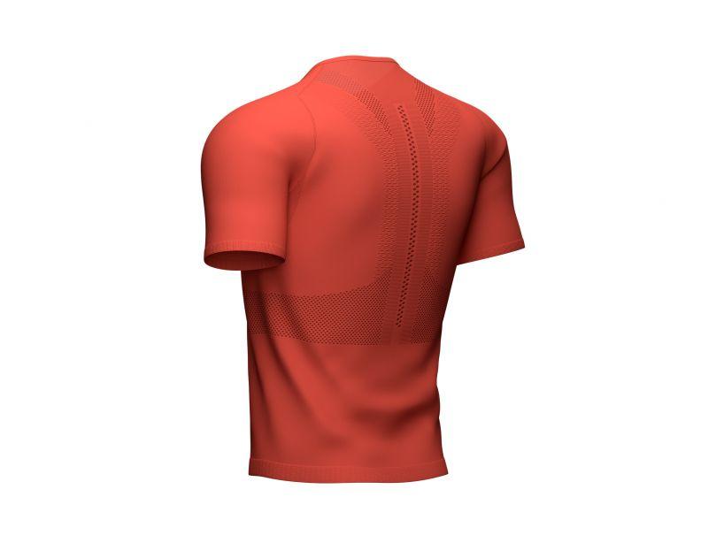 Compressport Men's Trail Half-Zip Fitted SS Top:Red Clay - AM00003B_305