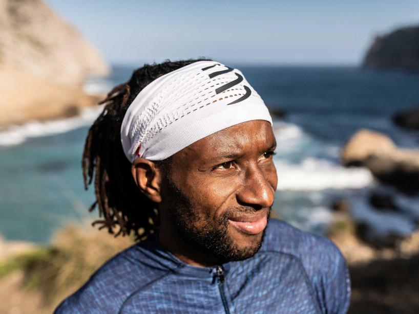 Compressport Unisex Headband ON/OFF White - CU00009B_001_0TU