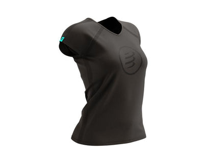 Compressport Women's Training Tshirt SS Black Edition 2021:Black - AW00108L_990