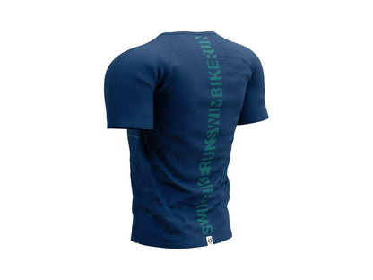 Compressport Men's Training Tshirt SS - Born To SwimBikeRun 2021 - AM00148L_523