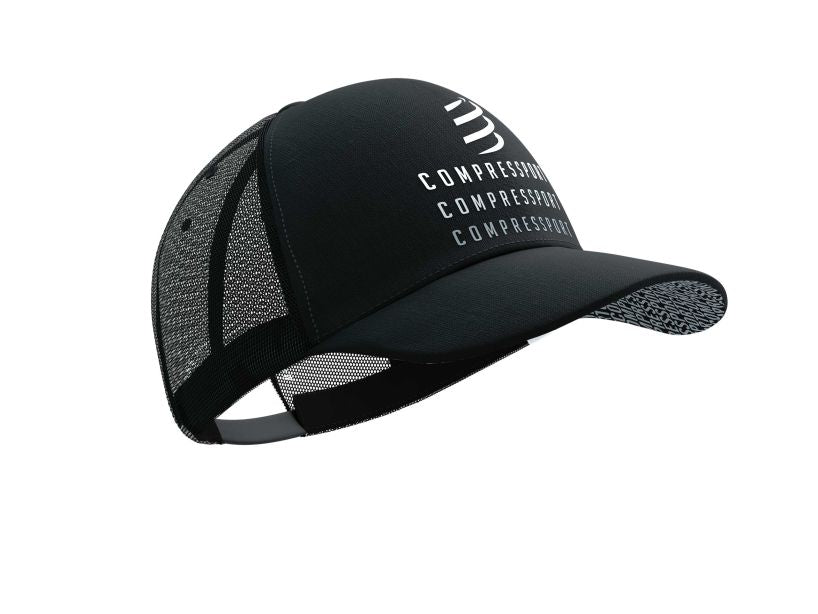 Compressport Trucker Cap Black Edition 2023 - Black/White