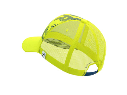 Compressport Unisex's Trucker Cap - Evening Primrose/Estate Blue