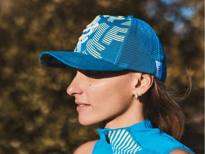Compressport Unisex's Trucker Cap - Fjord Blue
