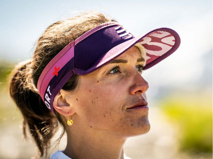 Compressport Unisex's Visor Ultralight - Winterbloom/Deco Rose