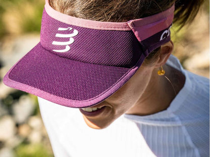 Compressport Unisex's Visor Ultralight - Winterbloom/Deco Rose