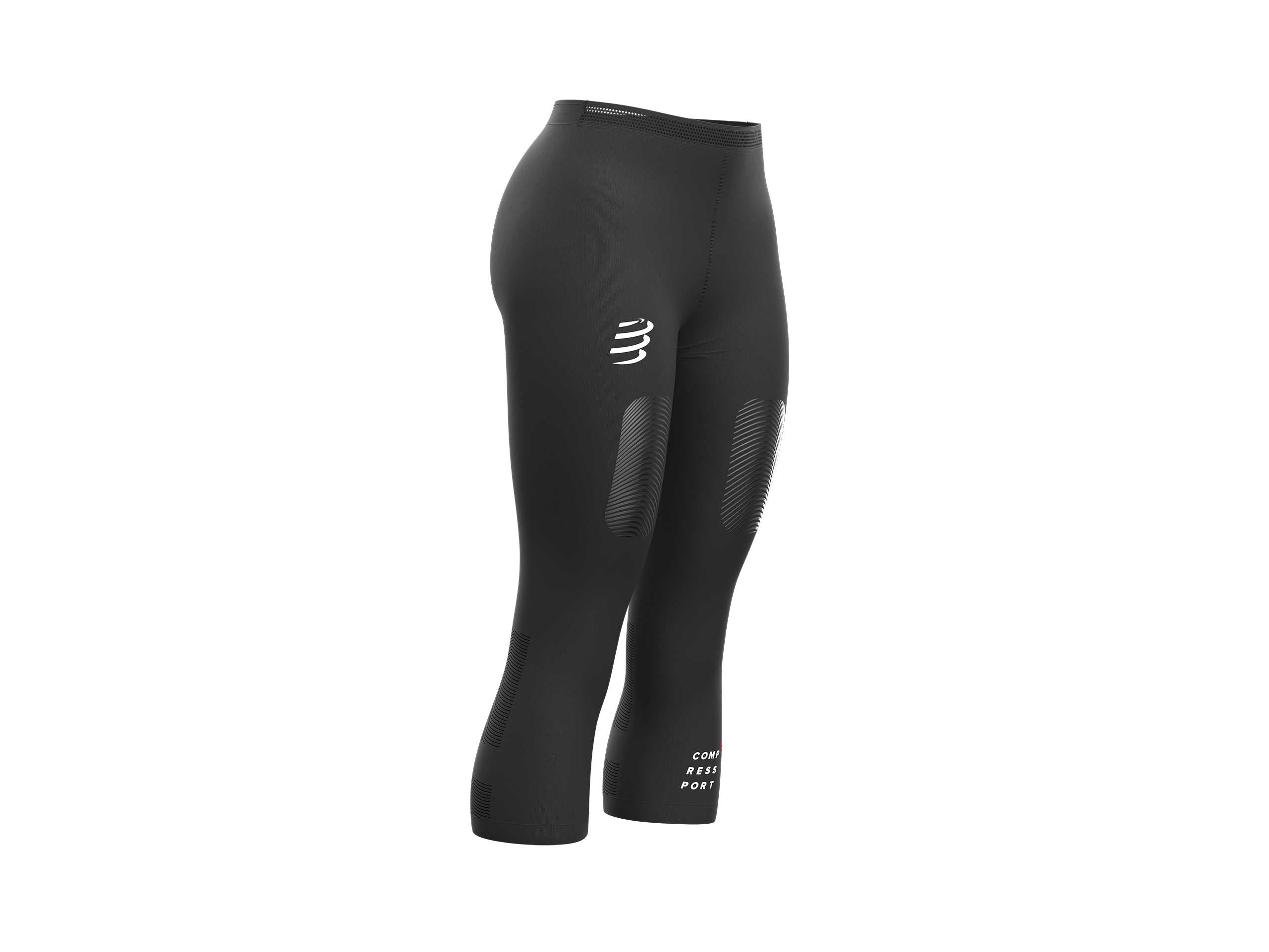 Compressport Women's Trail Under Control Pirate 3/4- Black ( AW00004B )