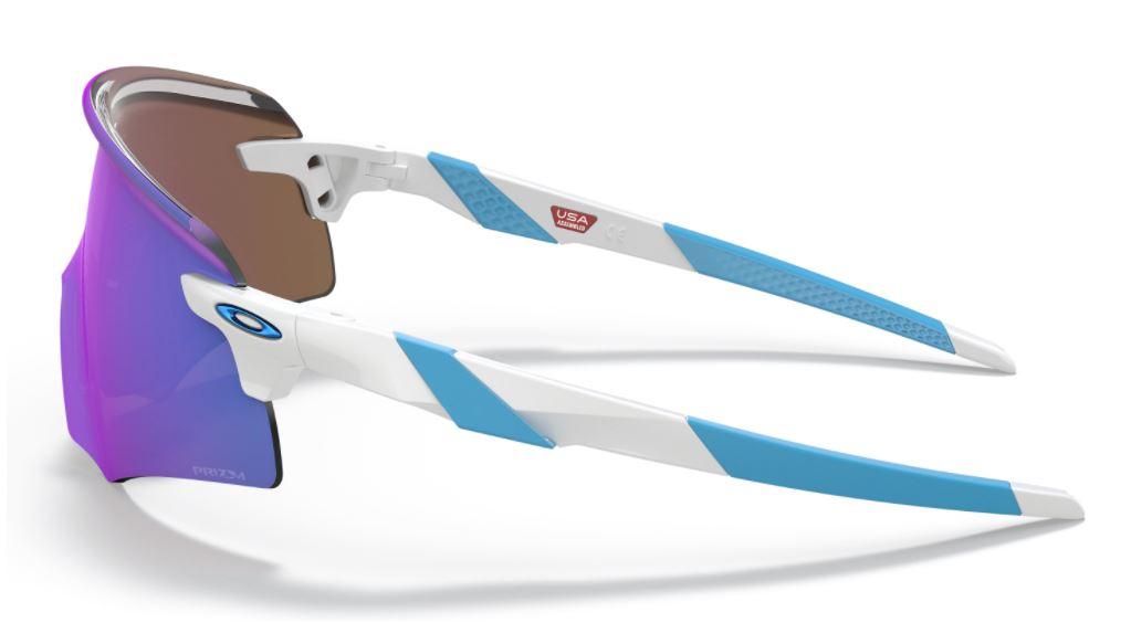 Oakley Encoder Polished White Frame - Prizm Sapphire Lenses